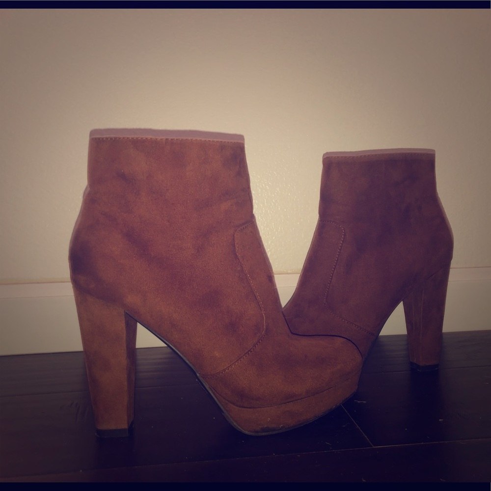Suede ankle boots